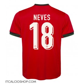 Portogallo Ruben Neves #18 Prima Maglia Europei 2024 Manica Corta